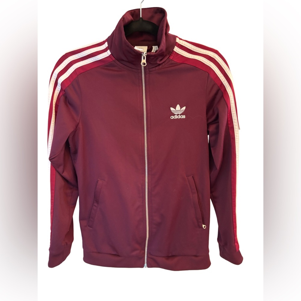 Adidas Originals Women’s Firebird Track Jacket Size S Full Zip Button Sleeves
